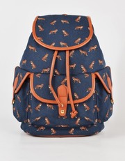 Рюкзак с лисичками синий